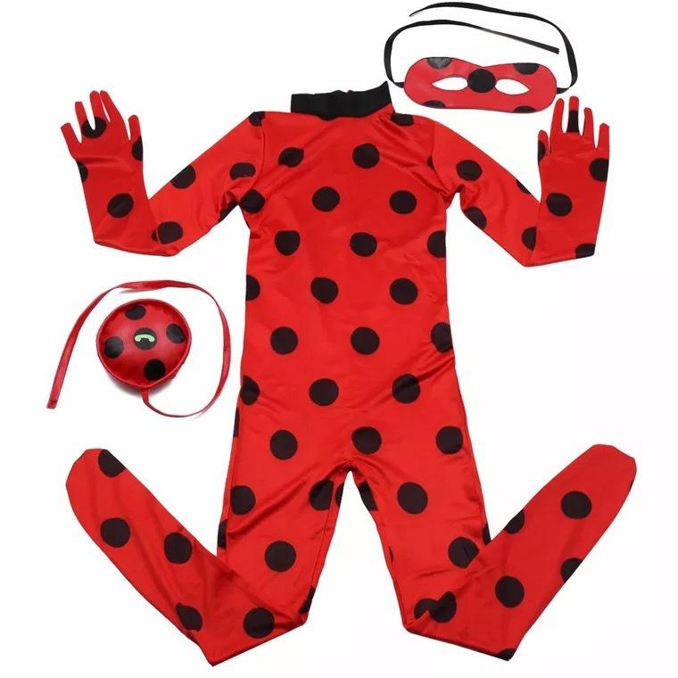 Child Ladybird Girl Costume Halloween Outfits-Pinkami