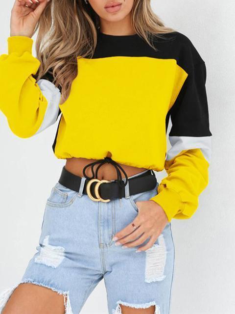 Round Neck Solid Short Sweater-Pinkami