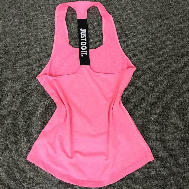 Fitness tank - Just do it - quick dry - 7 colors-Pinkami