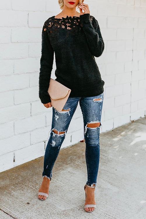 Sincerely Yours Off The Shoulder Sweater?-Pinkami