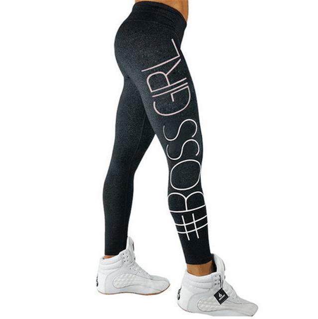 Fitness workout leggings - #Boss girl - 4 colors-Pinkami
