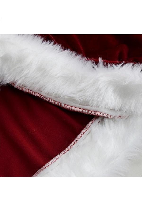 High Quality 10pcs Santa Suit Plus Size Mens Christmas Costume-Pinkami