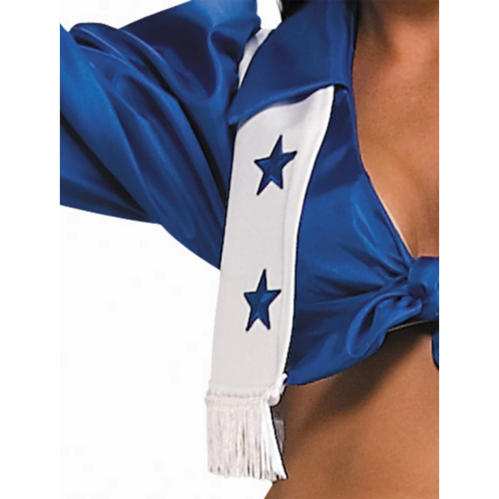 Womens Dallas Cowboys Sexy Cheerleader Halloween Costume Blue