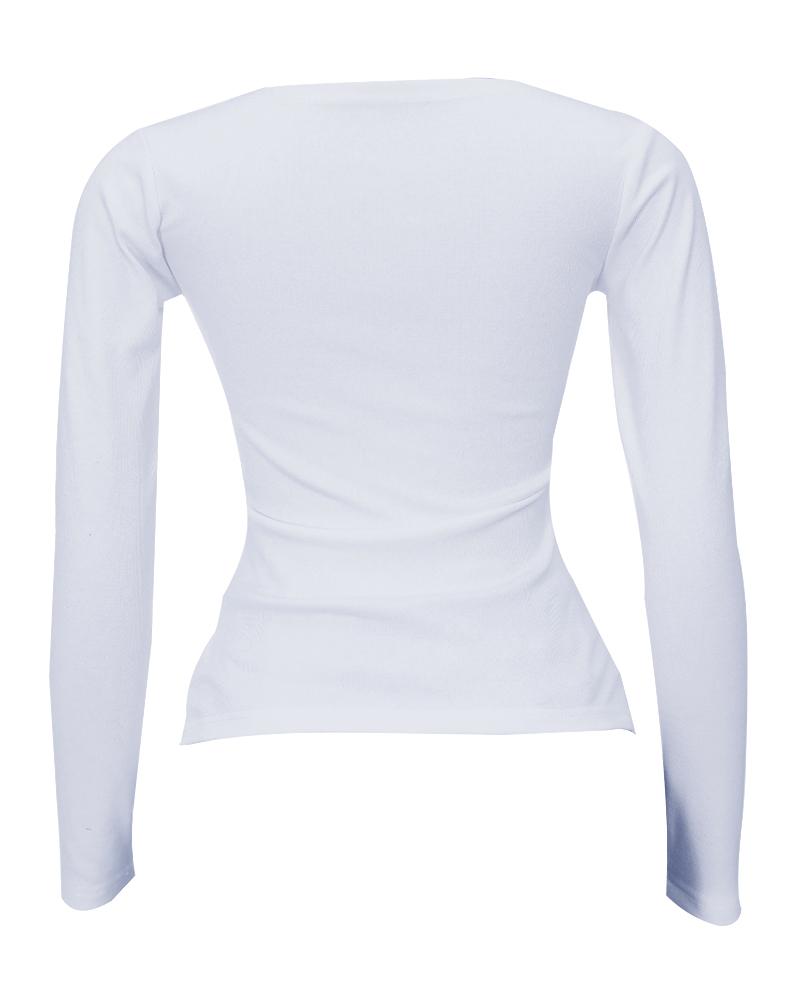 Solid Ribbed Knit Button Up Bodycon Sweater-Pinkami