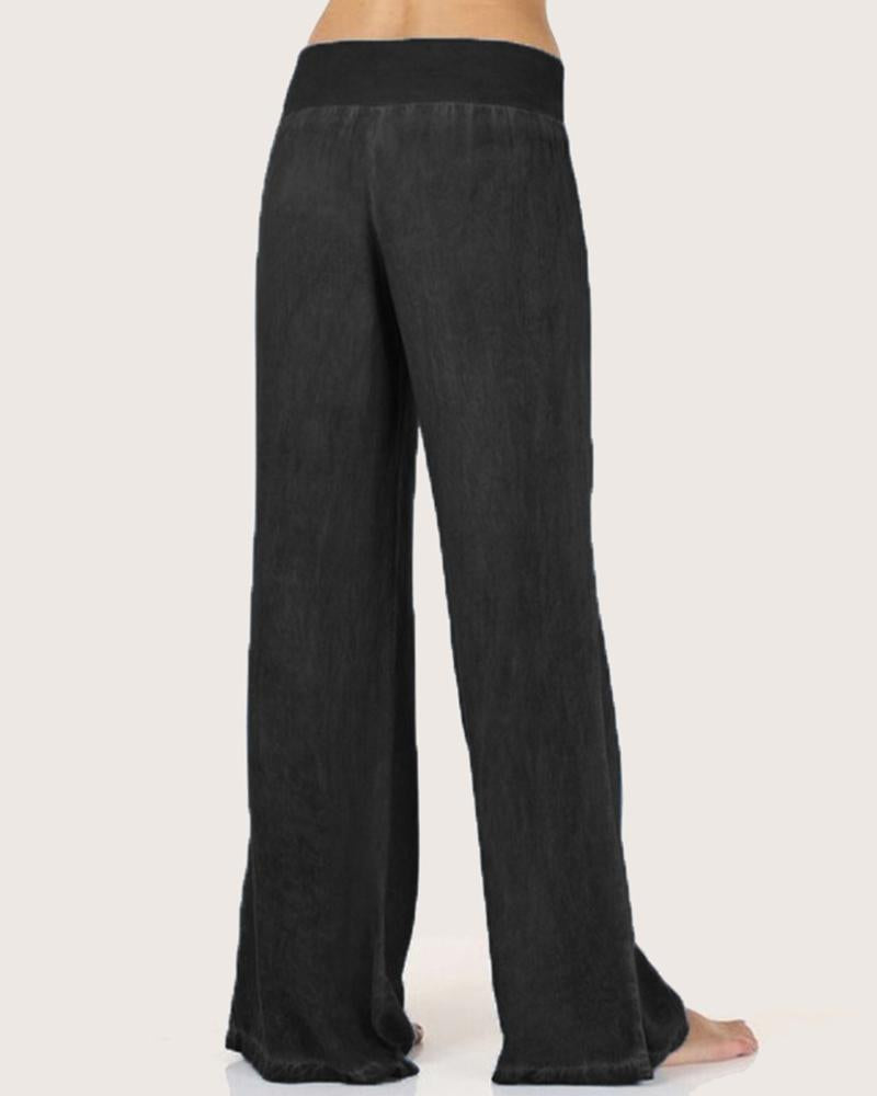 Women High Waist Wide Leg Jeans-Pinkami