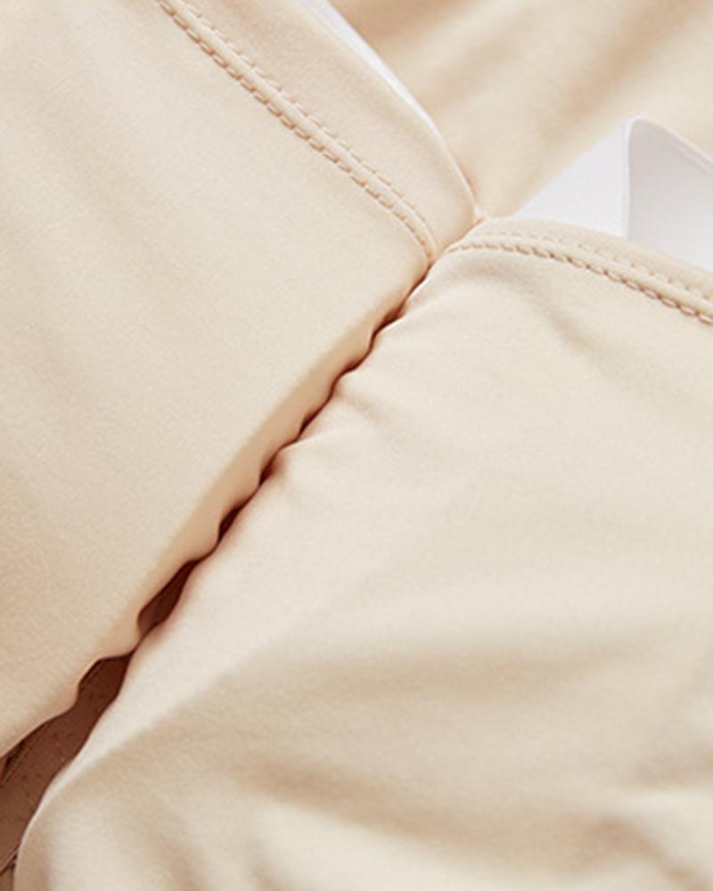 Floral Lace Hook And Eye Butt Lifting High Waist Shapewear Shorts-Pinkami