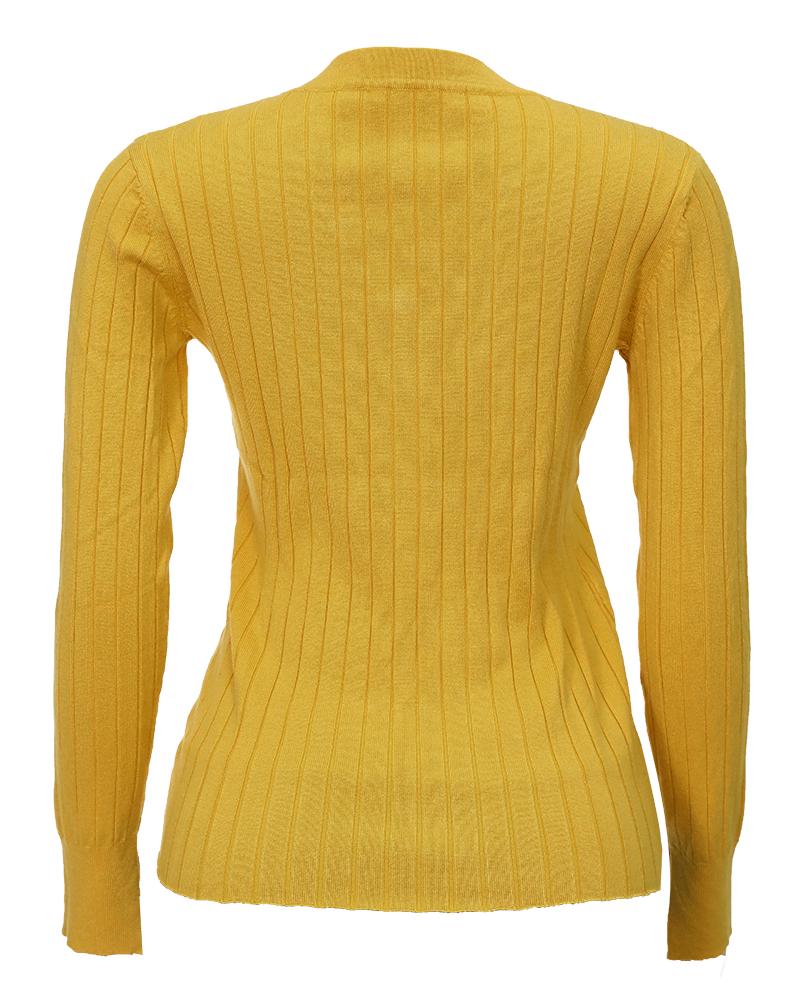 Ribbed Knit Button Up Bodycon Sweater-Pinkami