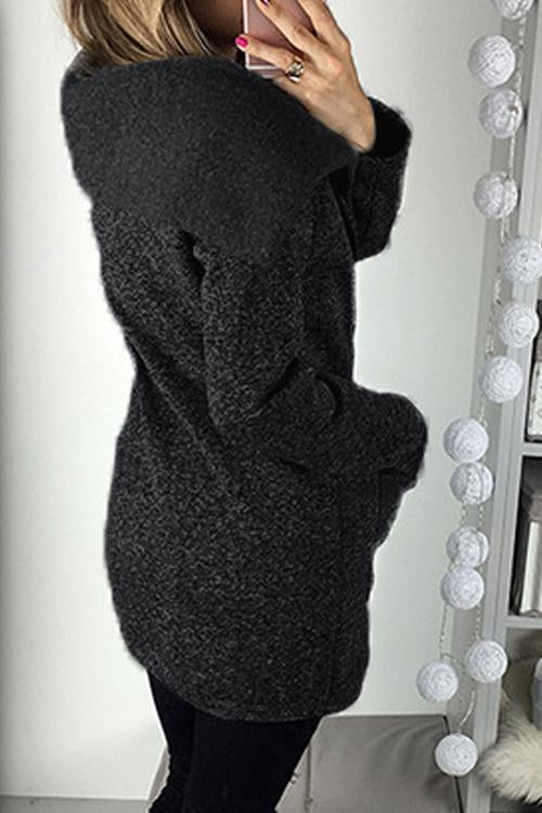 Casual Side Zip Coat Jacket Coat-Pinkami