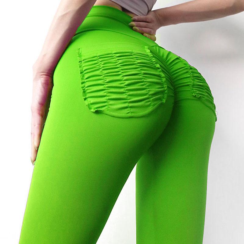 10 Colors Hip Lifting Hyper Flexible High-Rise Tummy Control Workout Leggings-Pinkami