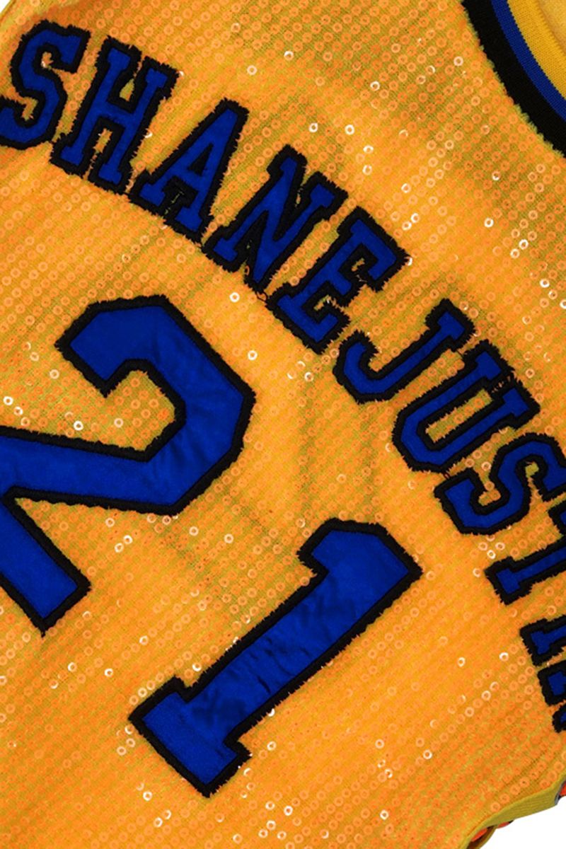 Allover Sequins Embroidered Lace Up Side Dress