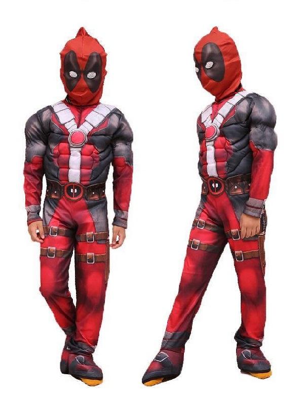 Halloween Boys Deluxe Deadpool Costume for Kids