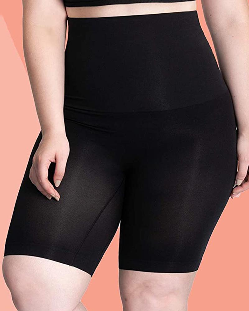 High Waisted Tummy Control Thigh Slimming Shapewear Shorts-Pinkami