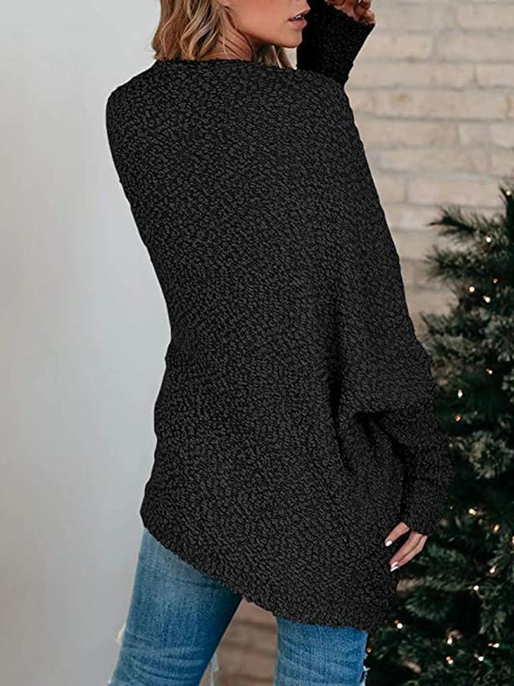 Double Pocket Toothbrush Yarn Cardigan-Pinkami