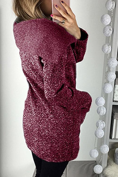 Casual Side Zip Coat Jacket Coat-Pinkami