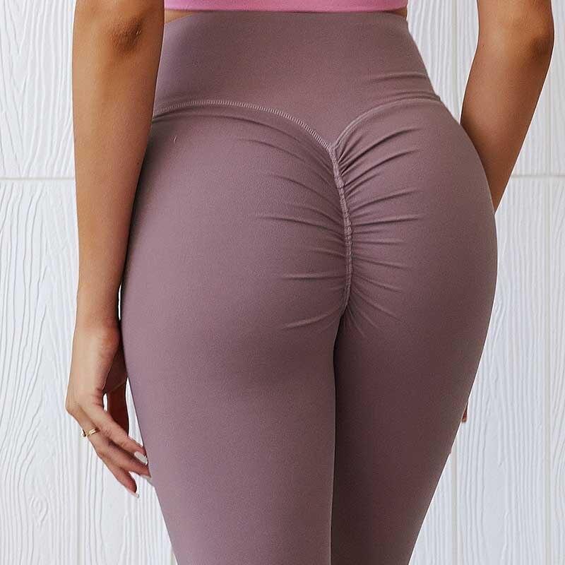 Fitness workout leggings -  V-Scrunch - Squat proof - 5 colors-Pinkami