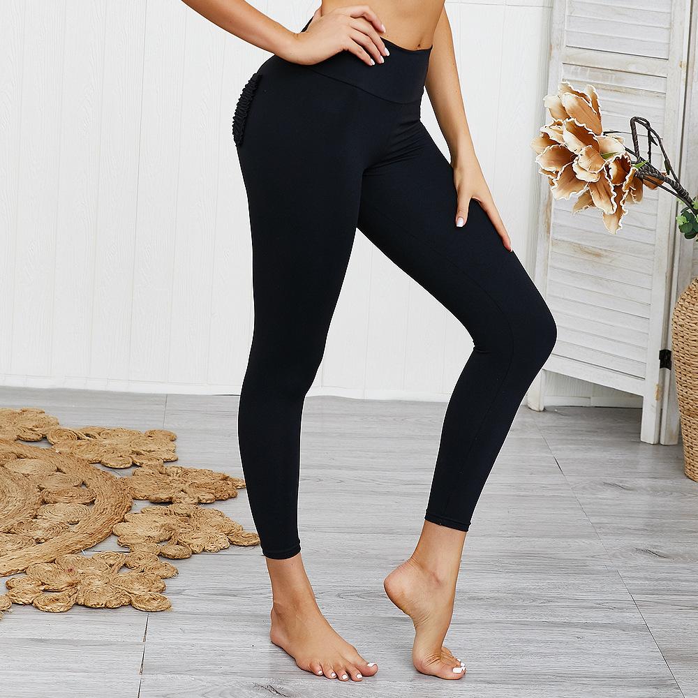 10 Colors Hip Lifting Hyper Flexible High-Rise Tummy Control Workout Leggings-Pinkami