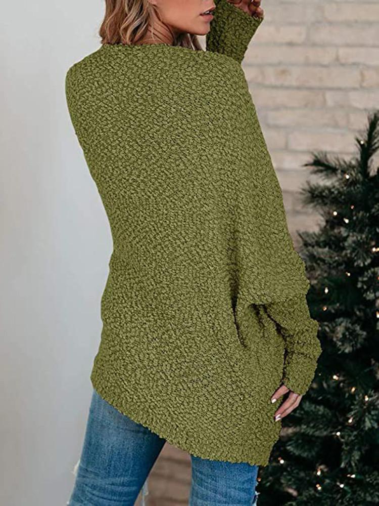 Double Pocket Toothbrush Yarn Cardigan-Pinkami