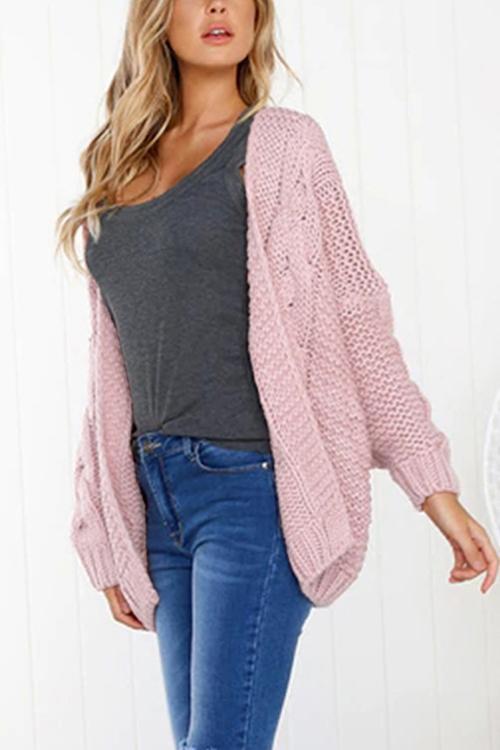 Batwing Sleeves Sweaters-Pinkami