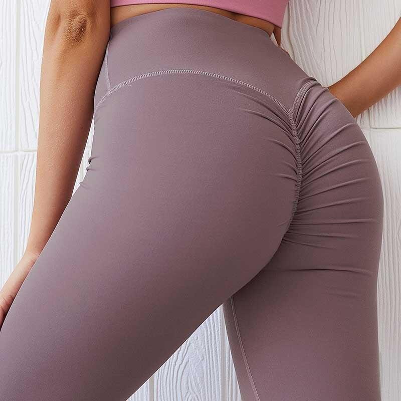 Fitness workout leggings -  V-Scrunch - Squat proof - 5 colors-Pinkami