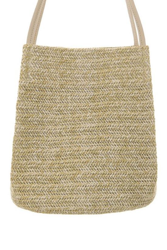Woven Straw Beach Bag-Pinkami