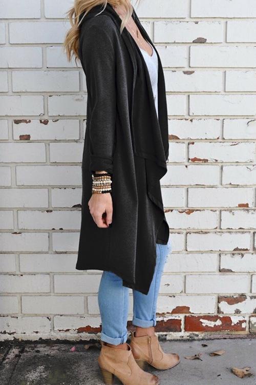 Knit Long Sleeve Fashion Cardigan-Pinkami