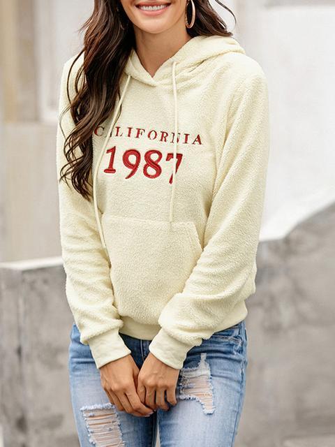 Letter Print Pullover Sweater-Pinkami