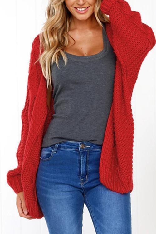 Batwing Sleeves Sweaters-Pinkami