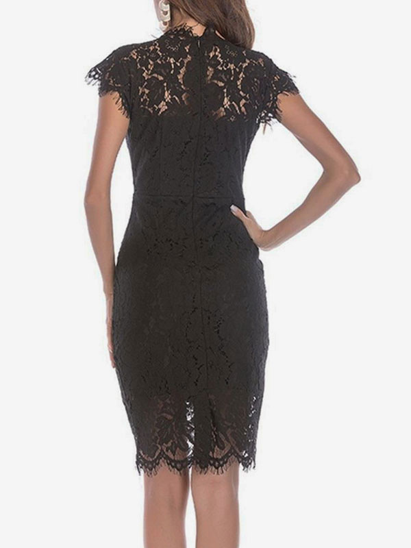 Birthday Bodycon Dresses Pink Sleeveless Designed Neckline Midi Dress Sheath Dress Casual Pencil Dress