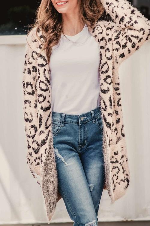 Euramerican Long Sleeves Cardigan-Pinkami