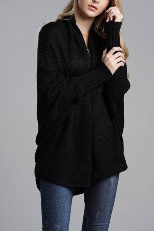 Commuter Bat Sleeve Cardigan-Pinkami