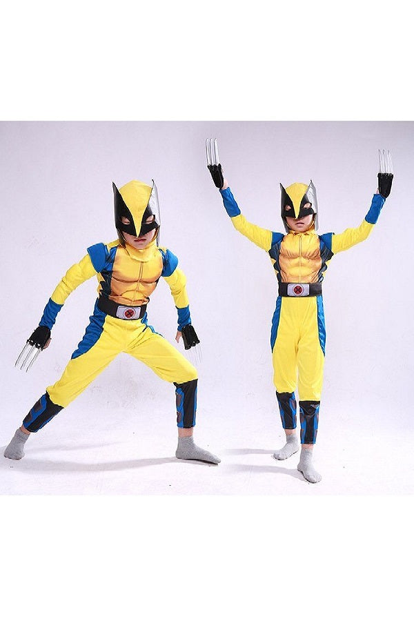Halloween Deluxe Boys Wolverine Costume-Pinkami