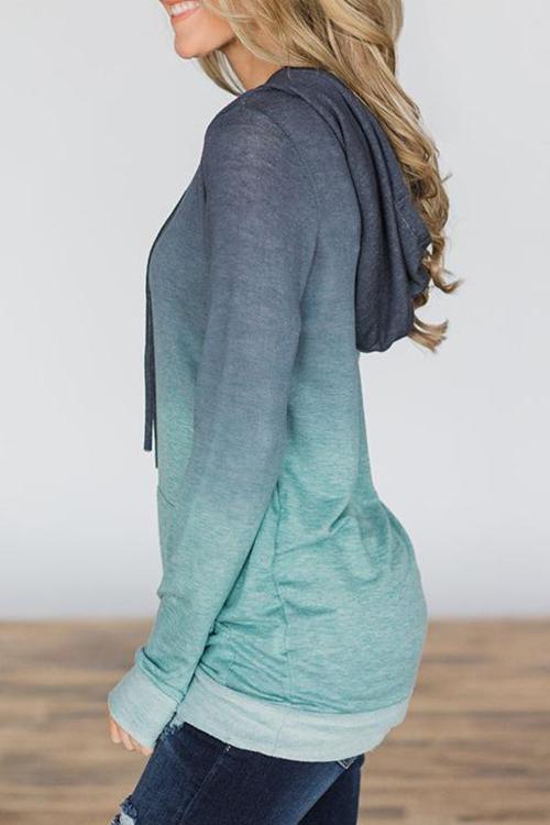 Gradual Change Hoodie-Pinkami