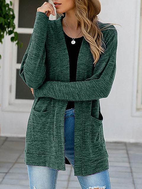 Solid Color Lightweight Cardigan-Pinkami
