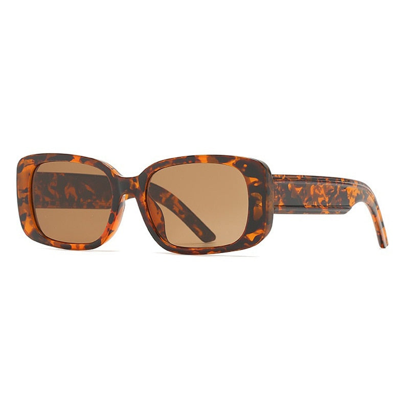 Frosted Frame Acrylic Square Sunglasses