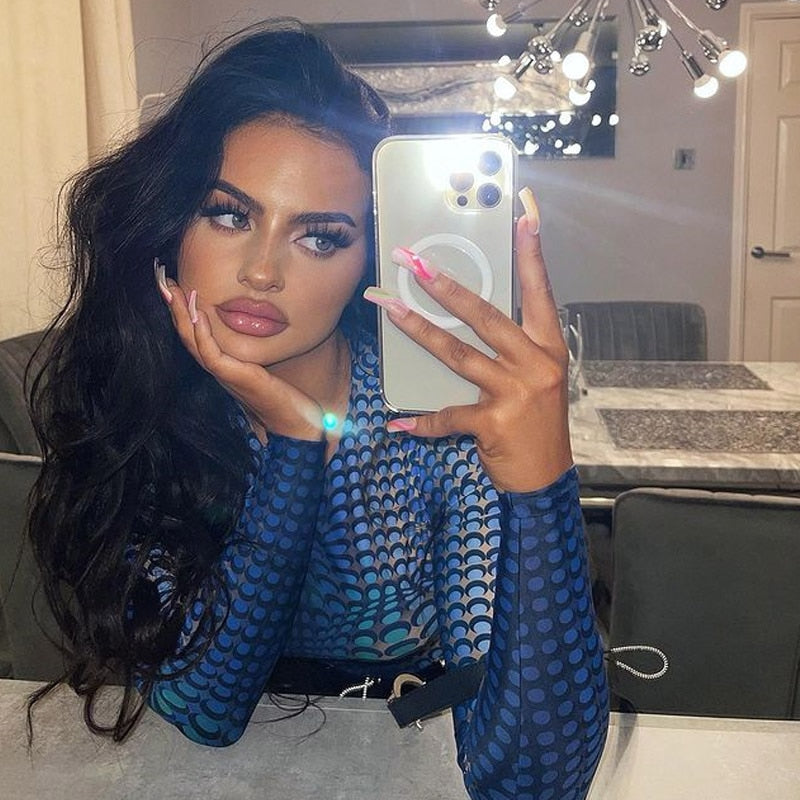 Printed Polka Dot Tight Hipster Bodysuit