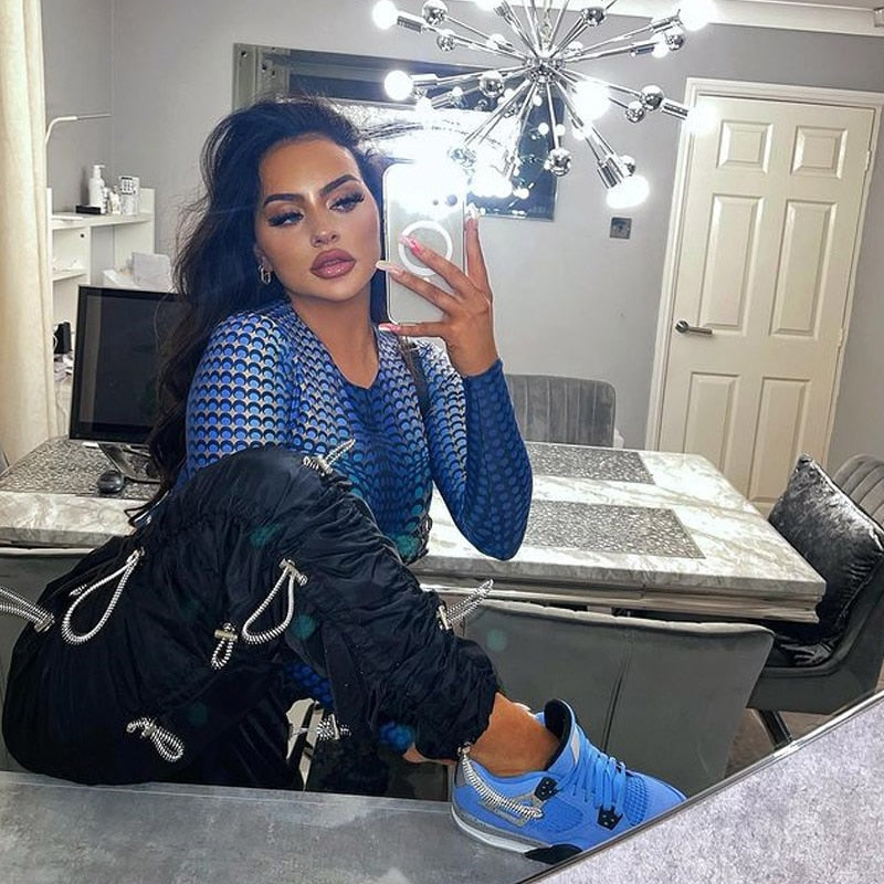 Printed Polka Dot Tight Hipster Bodysuit