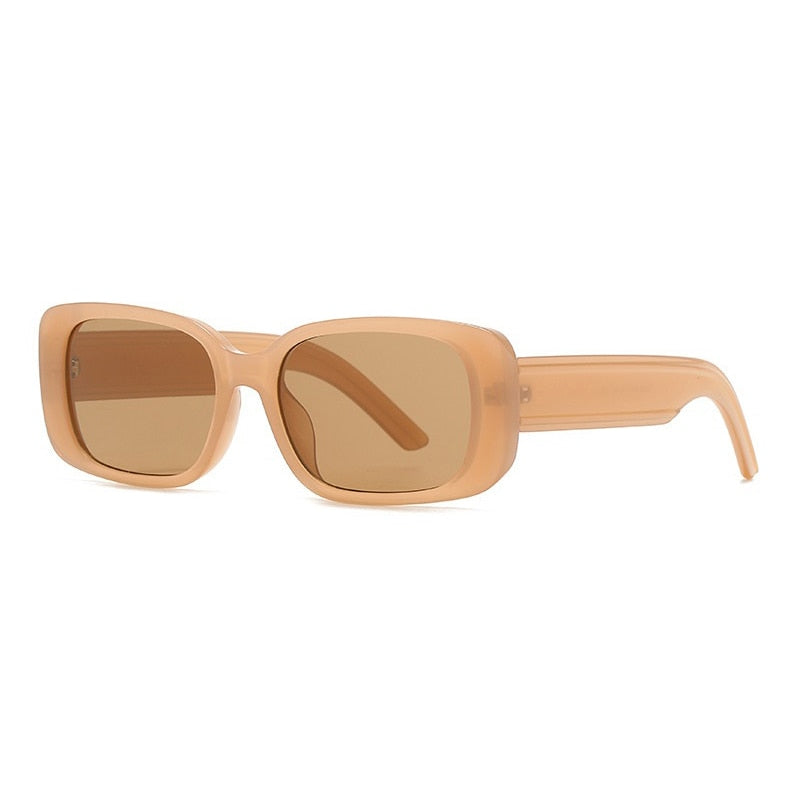 Frosted Frame Acrylic Square Sunglasses