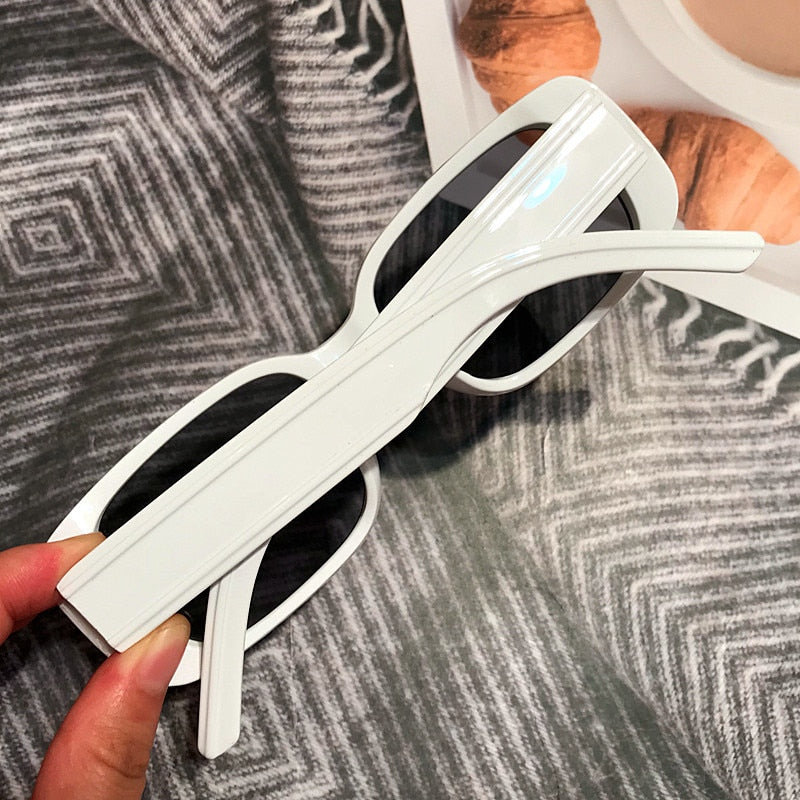 Frosted Frame Acrylic Square Sunglasses