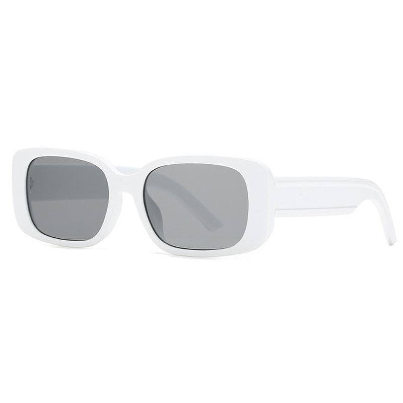 Frosted Frame Acrylic Square Sunglasses
