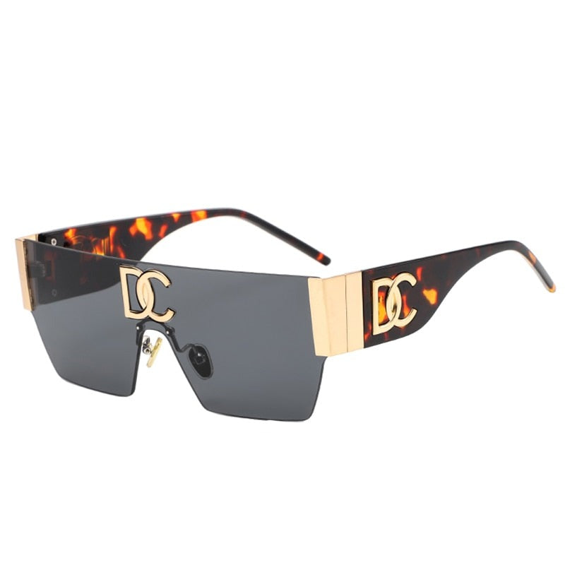 Vintage DC Square Rimless  One-piece Sunglasses