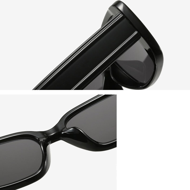 Frosted Frame Acrylic Square Sunglasses