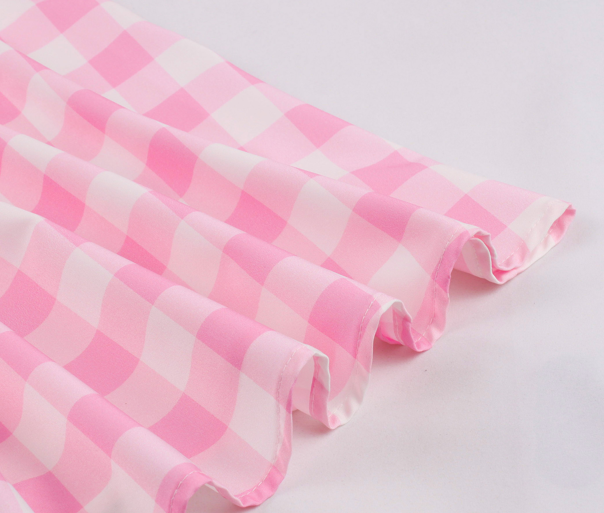 Barbie Pink Plaid Striped Skater Midi Dress