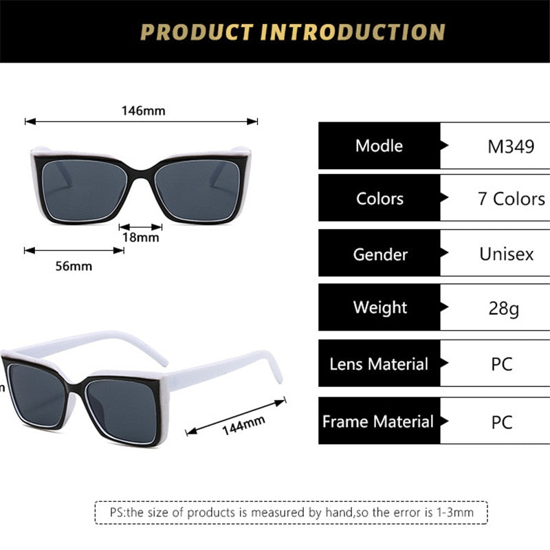 Acrylic Square Sunglasses
