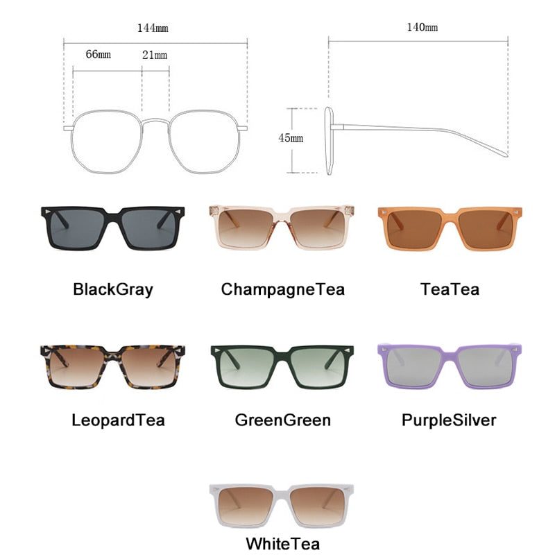 Small Rectangle Vintage Sunglasses