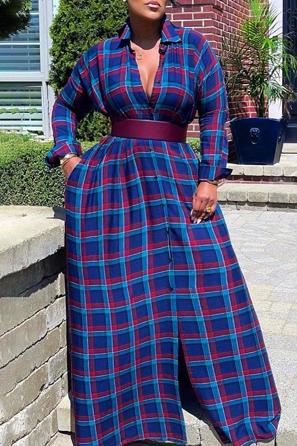 Fashion Printed Shirt Dress