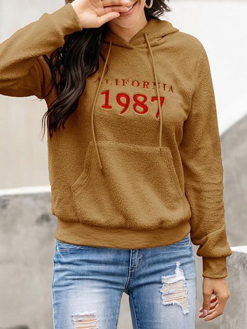 Letter Print Pullover Sweater-Pinkami