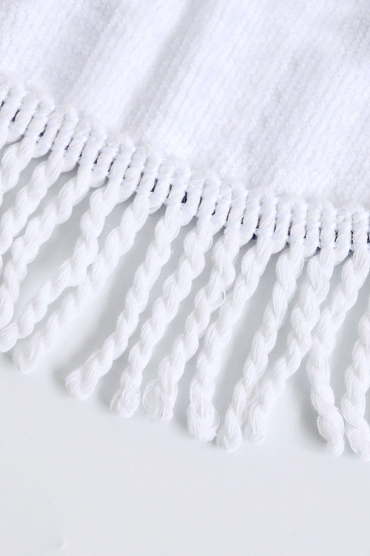 WONDERFUL DAY Tassel Elephant Fluffy Beach Towel-Pinkami