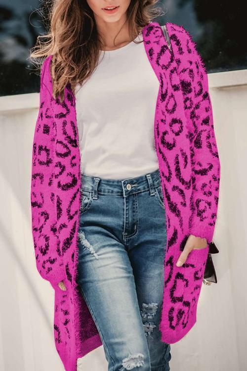 Euramerican Long Sleeves Cardigan-Pinkami