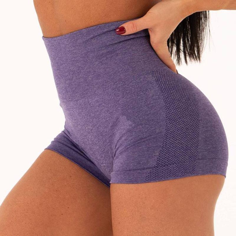 Fitness workout shorts - Sunshine - High waist - Seamless-Pinkami