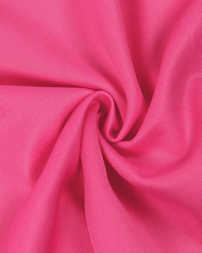 Solid Tiered Layer Ruffle Hem Blazer & Pants Set-Pinkami